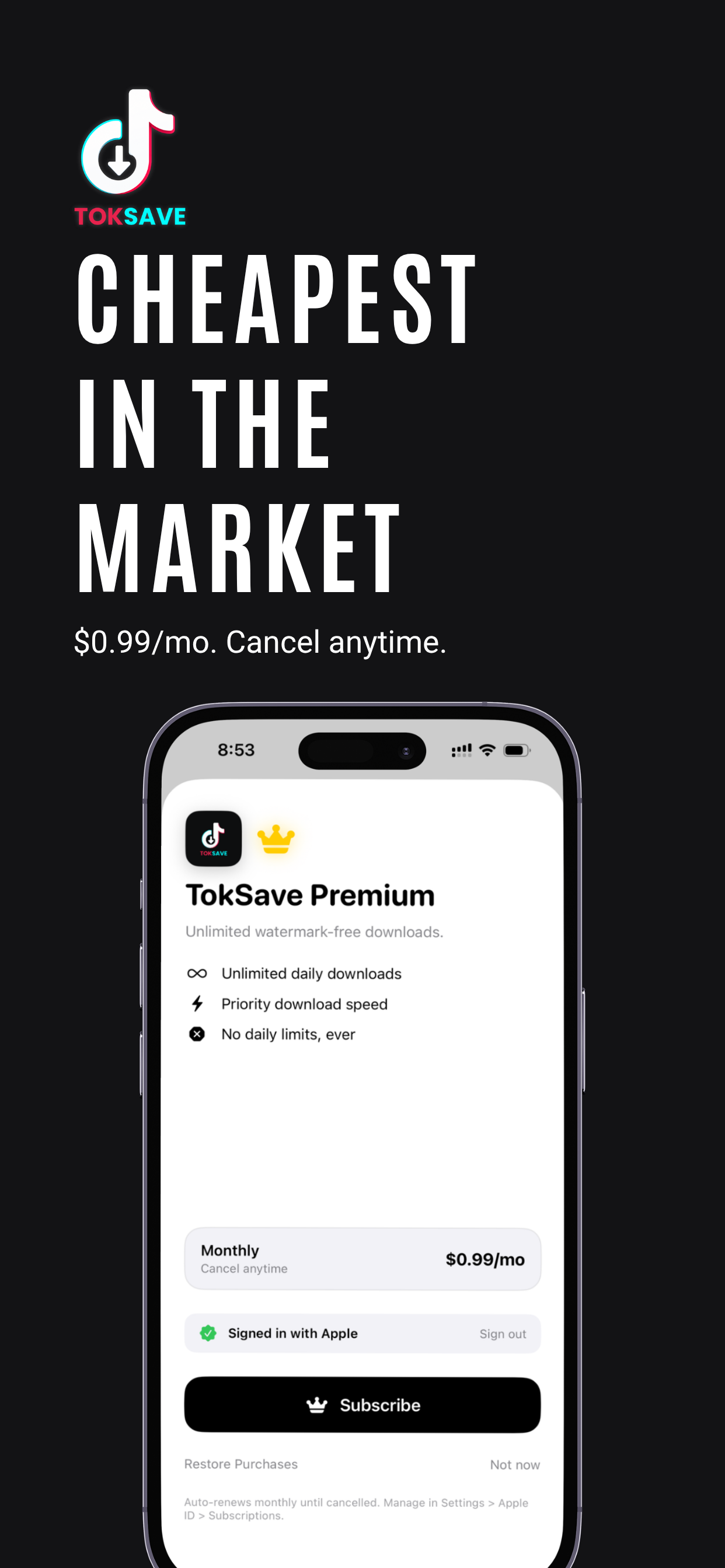 Premium subscription